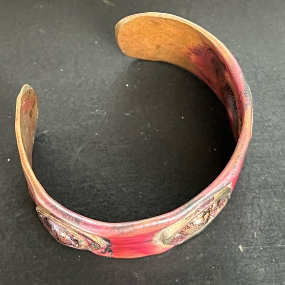 Artisan Copper and Mixed Metals Cuff Bracelet - Picture 7 of 12